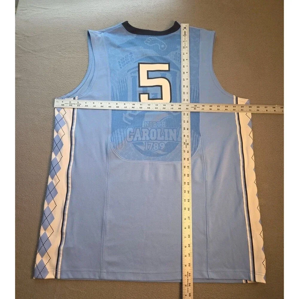 Vintage 2008 Jordan Brand UNC Tar Heels Aerographic Basketball Jersey #5 XXL